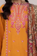 Zellbury | Unstitched 3 Piece Cambric | Embroidered Shirt Shalwar Dupatta - 1142 - House Of Hania
