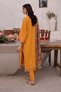 Zellbury | Unstitched 3 Piece Cambric | Embroidered Shirt Shalwar Dupatta - 1142 - House Of Hania