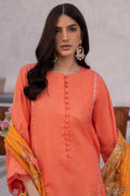 Zellbury | Unstitched 3 Piece Cambric | Embroidered Shirt Shalwar Dupatta - 1143 - House Of Hania