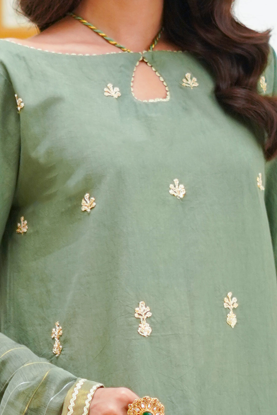 Zellbury | Unstitched 3 Piece Cambric | Embroidered Shirt Shalwar Dupatta - 1284 - House Of Hania