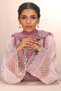 Zellbury | Unstitched 3 Piece Cambric | Embroidered Shirt Shalwar Dupatta - 1543 - House Of Hania