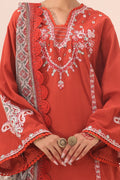 Zellbury | Unstitched 3 Piece Cambric | Embroidered Shirt Shalwar Dupatta - 1544 - House Of Hania