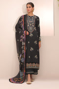 Zellbury | Unstitched 3 Piece Cambric | Embroidered Shirt Shalwar Dupatta - 1547 - House Of Hania