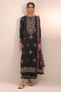Zellbury | Unstitched 3 Piece Cambric | Embroidered Shirt Shalwar Dupatta - 1547 - House Of Hania