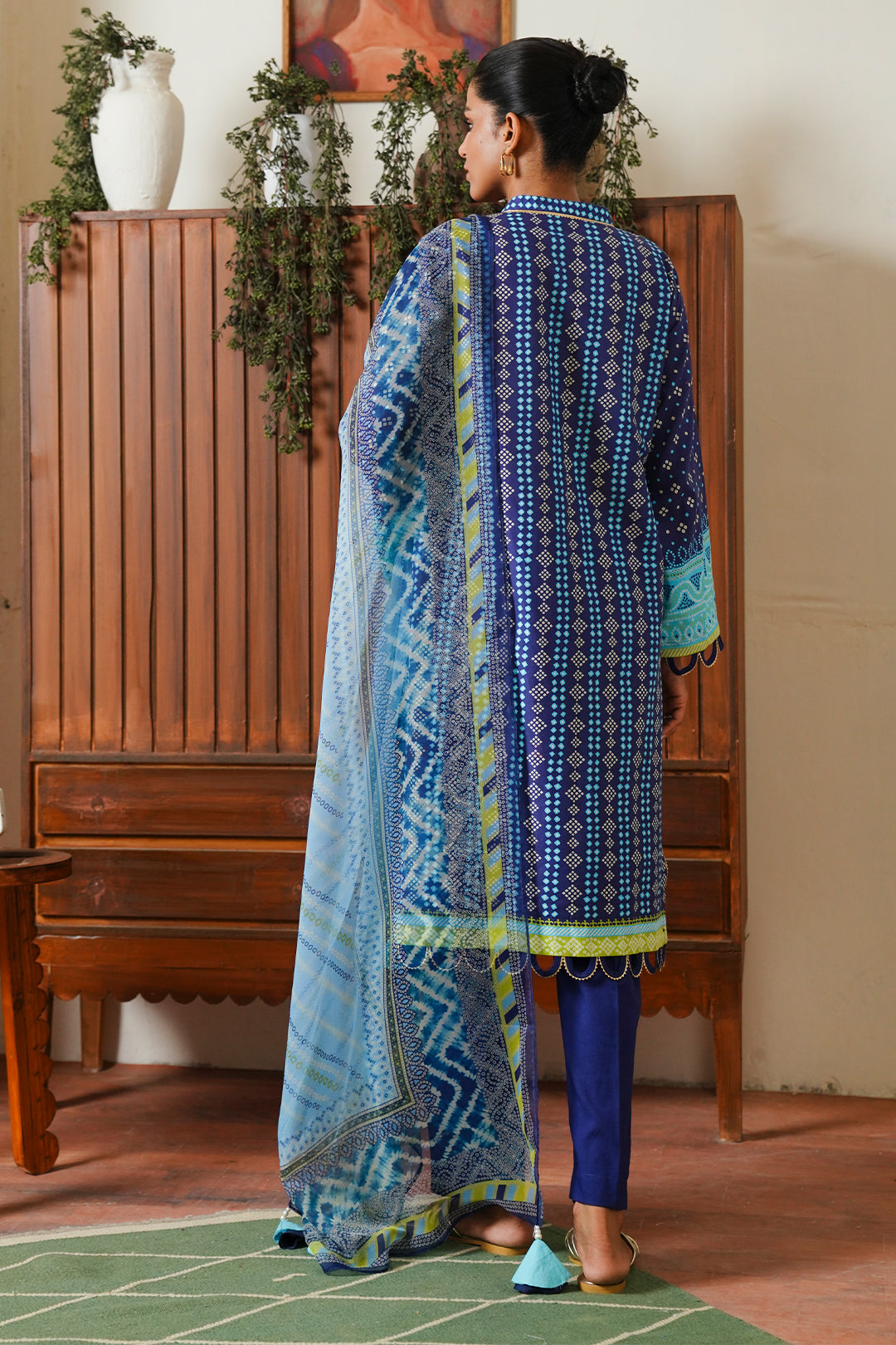 Zellbury | Unstitched 3 Piece Cambric | Shirt Shalwar Dupatta - 0031 - House Of Hania