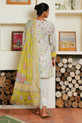 Zellbury | Unstitched 3 Piece Cambric | Shirt Shalwar Dupatta - 0032 - House Of Hania