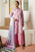 Zellbury | Unstitched 3 Piece Cambric | Shirt Shalwar Dupatta - 0035 - House Of Hania