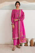 Zellbury | Unstitched 3 Piece Cambric | Shirt Shalwar Dupatta - 0037 - House Of Hania