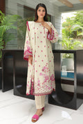 Zellbury | Unstitched 3 Piece Cambric | Shirt Shalwar Dupatta - 0040 - House Of Hania