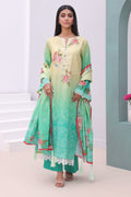 Zellbury | Unstitched 3 Piece Cambric | Shirt Shalwar Dupatta - 0043 - House Of Hania