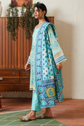 Zellbury | Unstitched 3 Piece Cambric | Shirt Shalwar Dupatta - 0046 - House Of Hania