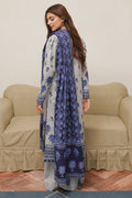 Zellbury | Unstitched 3 Piece Cambric | Shirt Shalwar Dupatta - 0056 - House Of Hania