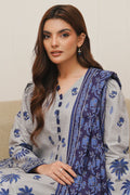 Zellbury | Unstitched 3 Piece Cambric | Shirt Shalwar Dupatta - 0056 - House Of Hania