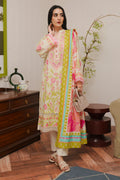 Zellbury | Unstitched 3 Piece Cambric | Shirt Shalwar Dupatta - 0057 - House Of Hania