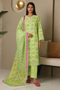 Zellbury | Unstitched 3 Piece Cambric | Shirt Shalwar Dupatta - 0115 - House Of Hania