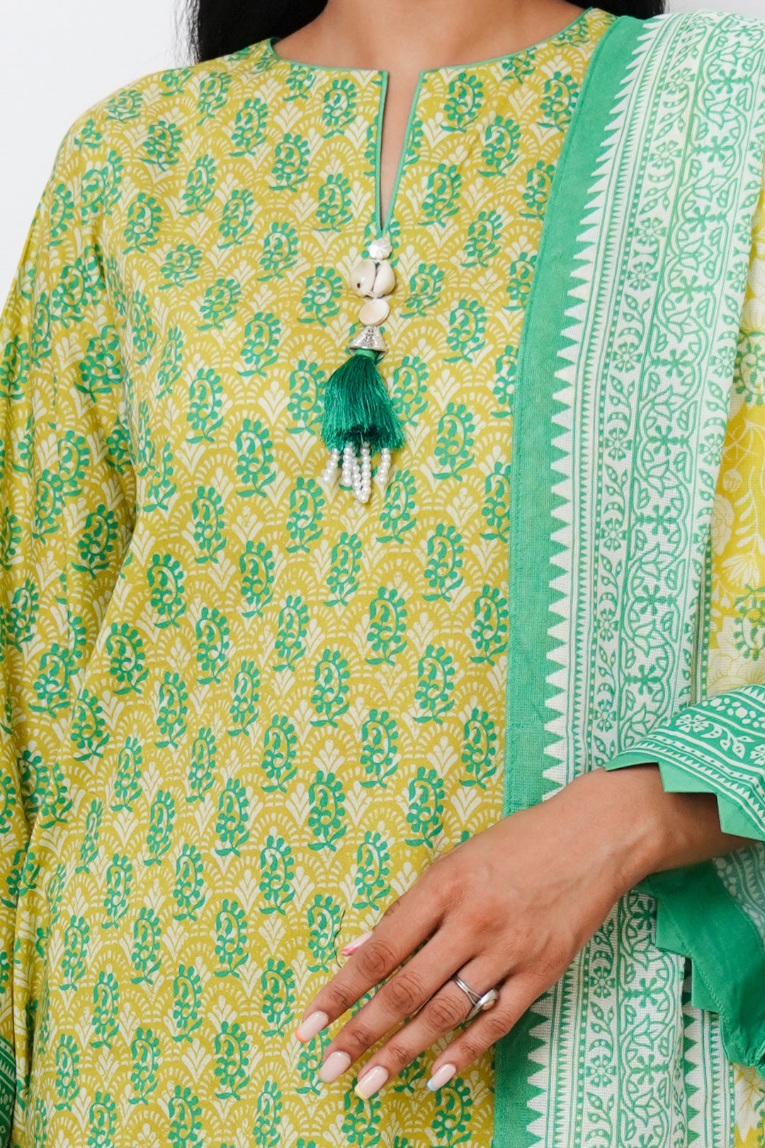 Zellbury | Unstitched 3 Piece Cambric | Shirt Shalwar Dupatta - 0117 - House Of Hania
