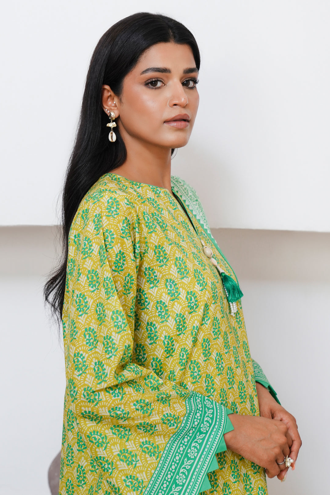 Zellbury | Unstitched 3 Piece Cambric | Shirt Shalwar Dupatta - 0117 - House Of Hania