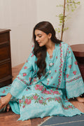 Zellbury | Unstitched 3 Piece Cambric | Shirt Shalwar Dupatta - 0122 - House Of Hania