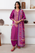 Zellbury | Unstitched 3 Piece Cambric | Shirt Shalwar Dupatta - 0124 - House Of Hania