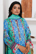 Zellbury | Unstitched 3 Piece Cambric | Shirt Shalwar Dupatta - 0126 - House Of Hania