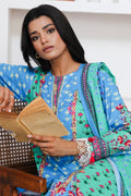 Zellbury | Unstitched 3 Piece Cambric | Shirt Shalwar Dupatta - 0126 - House Of Hania