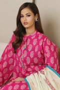 Zellbury | Unstitched 3 Piece Cambric | Shirt Shalwar Dupatta - 0129 - House Of Hania