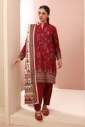 Zellbury | Unstitched 3 Piece Cambric | Shirt Shalwar Dupatta - 0625 - House Of Hania