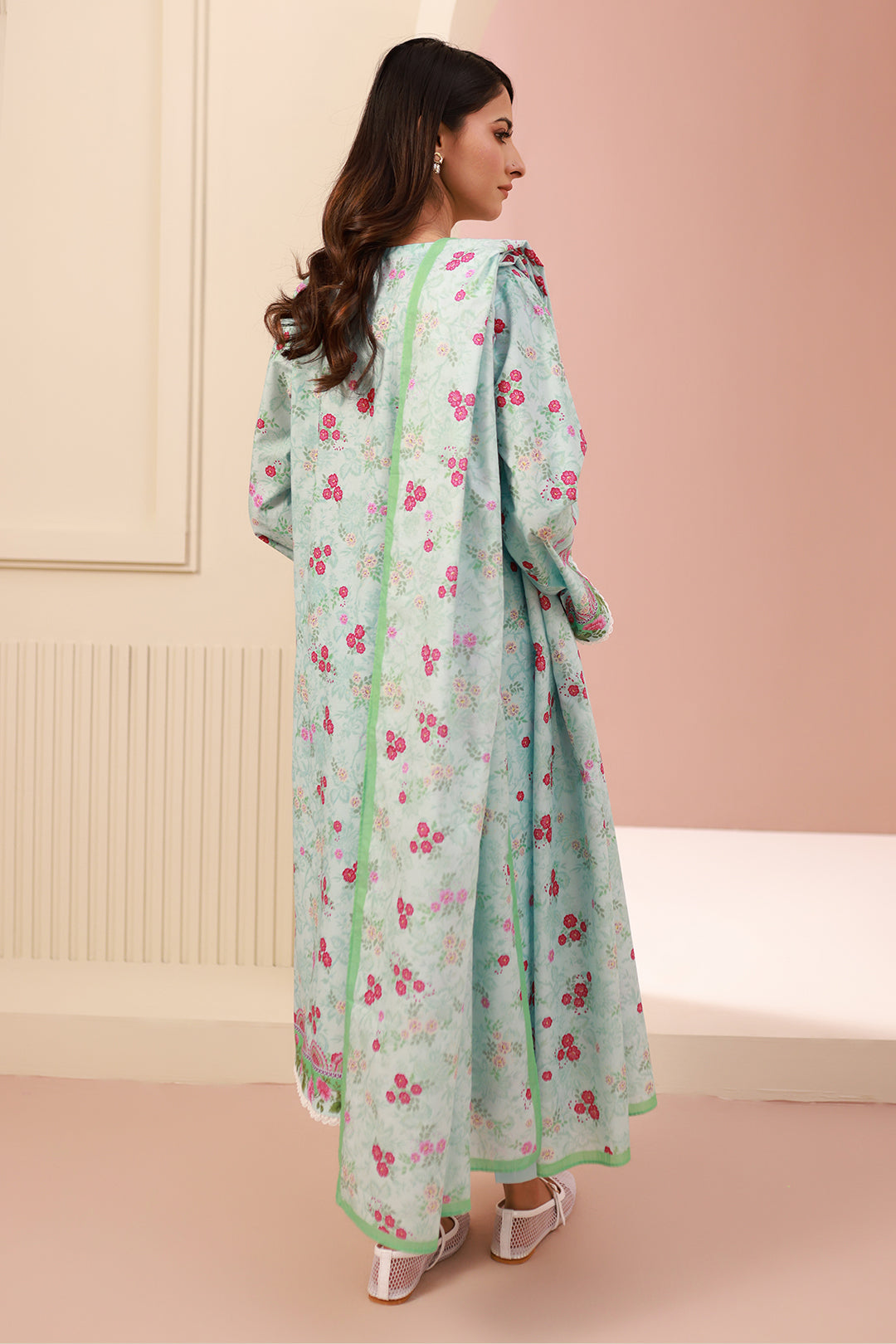 Zellbury | Unstitched 3 Piece Cambric | Shirt Shalwar Dupatta - 0629 - House Of Hania