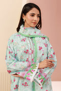 Zellbury | Unstitched 3 Piece Cambric | Shirt Shalwar Dupatta - 0629 - House Of Hania