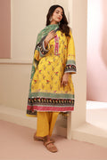Zellbury | Unstitched 3 Piece Cambric | Shirt Shalwar Dupatta - 0631 - House Of Hania