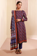 Zellbury | Unstitched 3 Piece Cambric | Shirt Shalwar Dupatta - 0632 - House Of Hania