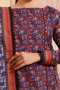 Zellbury | Unstitched 3 Piece Cambric | Shirt Shalwar Dupatta - 0632 - House Of Hania