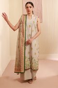 Zellbury | Unstitched 3 Piece Cambric | Shirt Shalwar Dupatta - 0633 - House Of Hania
