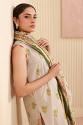 Zellbury | Unstitched 3 Piece Cambric | Shirt Shalwar Dupatta - 0633 - House Of Hania
