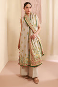 Zellbury | Unstitched 3 Piece Cambric | Shirt Shalwar Dupatta - 0633 - House Of Hania
