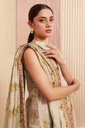 Zellbury | Unstitched 3 Piece Cambric | Shirt Shalwar Dupatta - 0633 - House Of Hania