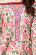 Zellbury | Unstitched 3 Piece Cambric | Shirt Shalwar Dupatta - 0640 - House Of Hania
