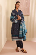 Zellbury | Unstitched 3 Piece Cambric | Shirt Shalwar Dupatta - 0642 - House Of Hania