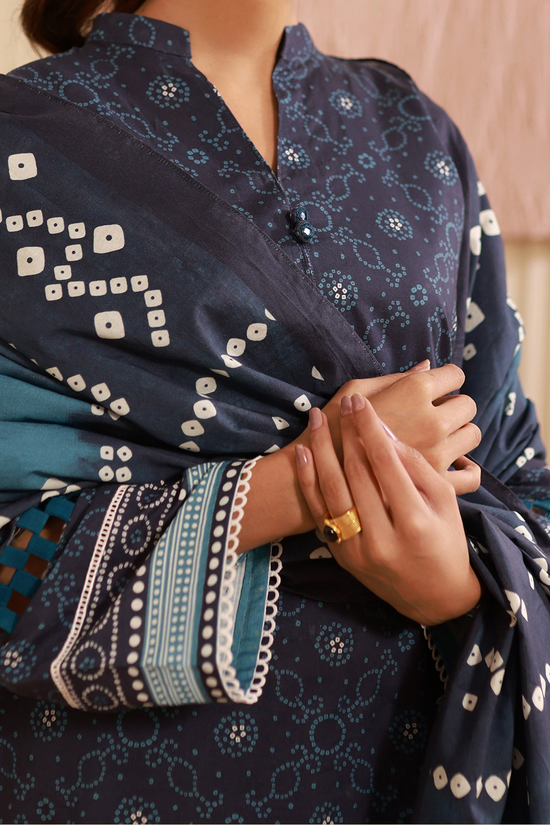 Zellbury | Unstitched 3 Piece Cambric | Shirt Shalwar Dupatta - 0642 - House Of Hania