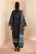 Zellbury | Unstitched 3 Piece Cambric | Shirt Shalwar Dupatta - 0642 - House Of Hania