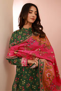 Zellbury | Unstitched 3 Piece Cambric | Shirt Shalwar Dupatta - 0662 - House Of Hania