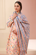 Zellbury | Unstitched 3 Piece Cambric | Shirt Shalwar Dupatta - 0664 - House Of Hania