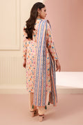 Zellbury | Unstitched 3 Piece Cambric | Shirt Shalwar Dupatta - 0664 - House Of Hania