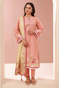 Zellbury | Unstitched 3 Piece Cambric | Shirt Shalwar Dupatta - 0665 - House Of Hania