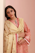 Zellbury | Unstitched 3 Piece Cambric | Shirt Shalwar Dupatta - 0665 - House Of Hania