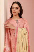 Zellbury | Unstitched 3 Piece Cambric | Shirt Shalwar Dupatta - 0665 - House Of Hania