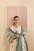 Zellbury | Unstitched 3 Piece Cambric | Shirt Shalwar Dupatta - 0668 - House Of Hania