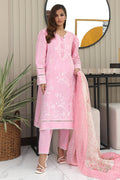 Zellbury | Unstitched 3 Piece Chambray | Embroidered Shirt Shalwar Dupatta - 0146 - House Of Hania