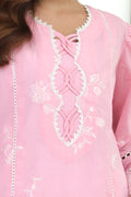 Zellbury | Unstitched 3 Piece Chambray | Embroidered Shirt Shalwar Dupatta - 0146 - House Of Hania
