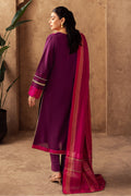 Zellbury | Unstitched 3 Piece Chambray | Embroidered Shirt Shalwar Dupatta - 0230 - House Of Hania